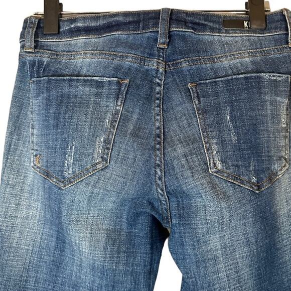 Kut From The Kloth Blue Lauren Crop Straight Leg Denim Jeans Women Sz 6 - Picture 7 of 9